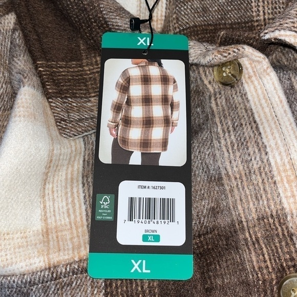Banana Republic Womens
Shirt Jacket Brown Plaid
Shacket Oversized XL & Large - Picture 10 of 13